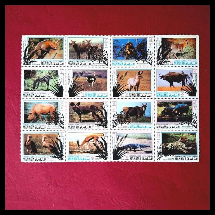 

GRATIS ONGKIR PRANGKO LUAR NEGERI. MARGASATWA / WILDLIFE DARI DEPENDENCY OF AJMAN MANAMA. SET 16 PRANGKO