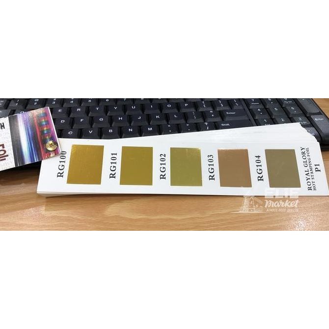 

TERBARU! KERTAS FOIL / HOT STAMPING FOIL / Hotprint / Poly Emboss Undangan EMAS