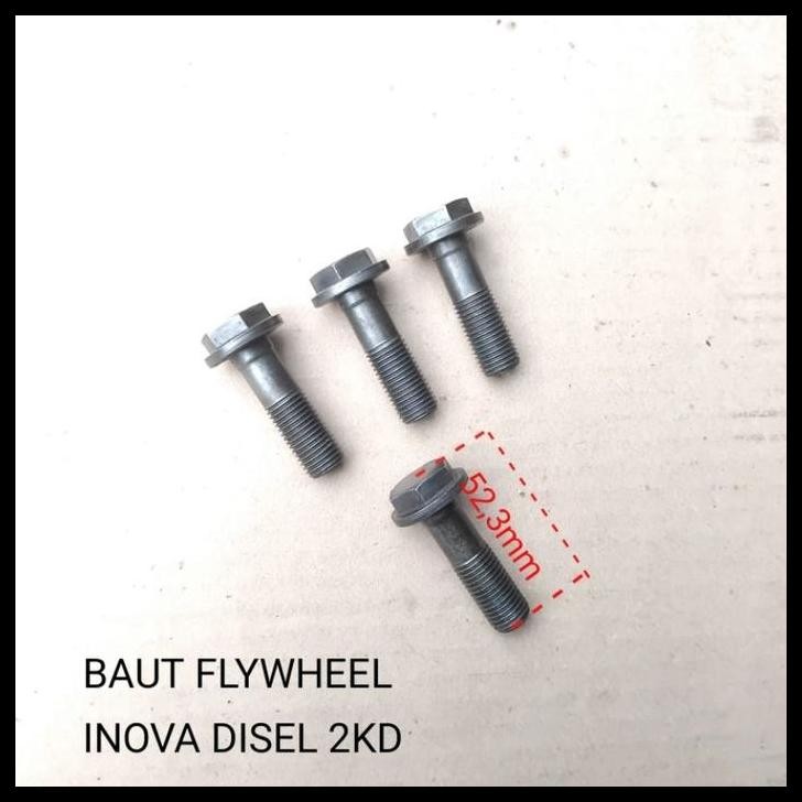 BEST DEAL BAUT BOLT FLYWHEEL RODA GILA TOYOTA INNOVA DIESEL/FORTUNER DIESEL/HILUX 2KD HARGA PER PCS 