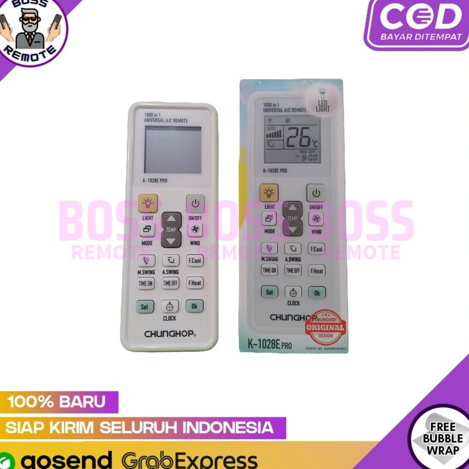 Remote Ac Multi Chunghop Pro Universal K1028E Pro