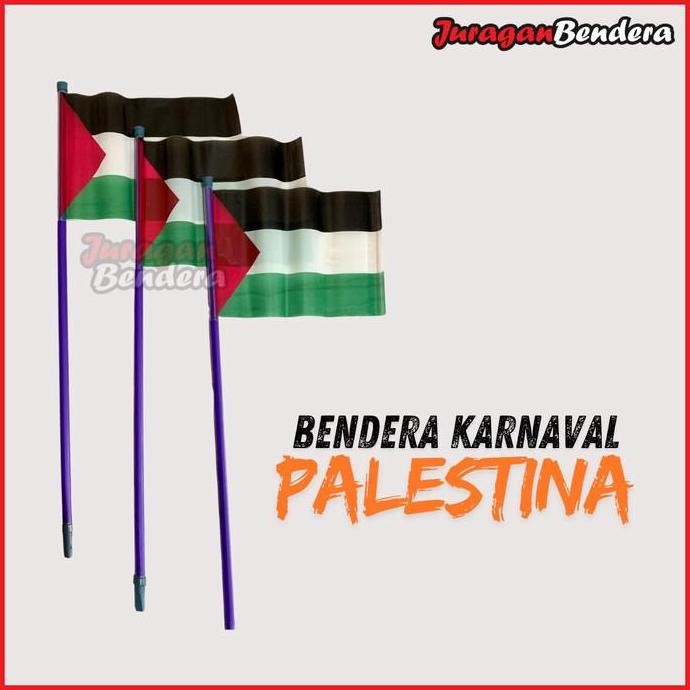 }}}}}}] Bendera Karnaval Plastik Palestina | Bendera Stik Palestina | Bendera Gagang Palestina | Ben