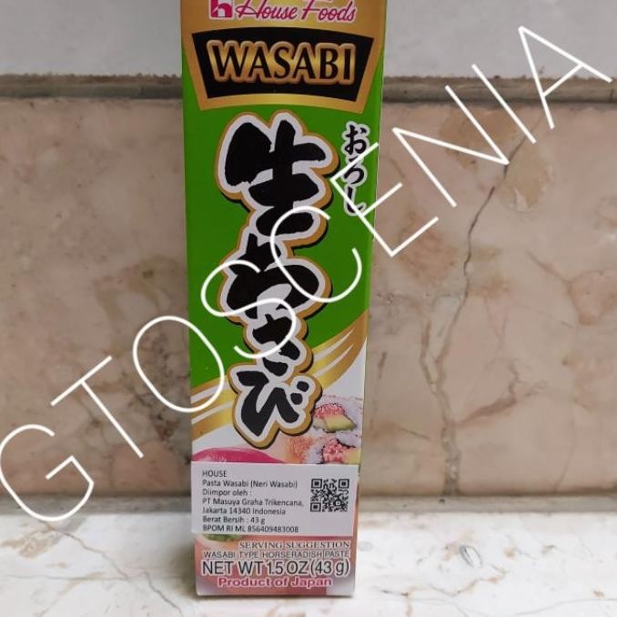 

House Neri Wasabi Tube 43Gr Made In Japan Sambal Jepang