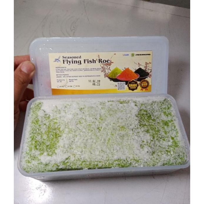

Tobiko Wasabi 100Gr Dan 250Gr Telur Ikan Terbang Roe 100Gr Dan 250Gr