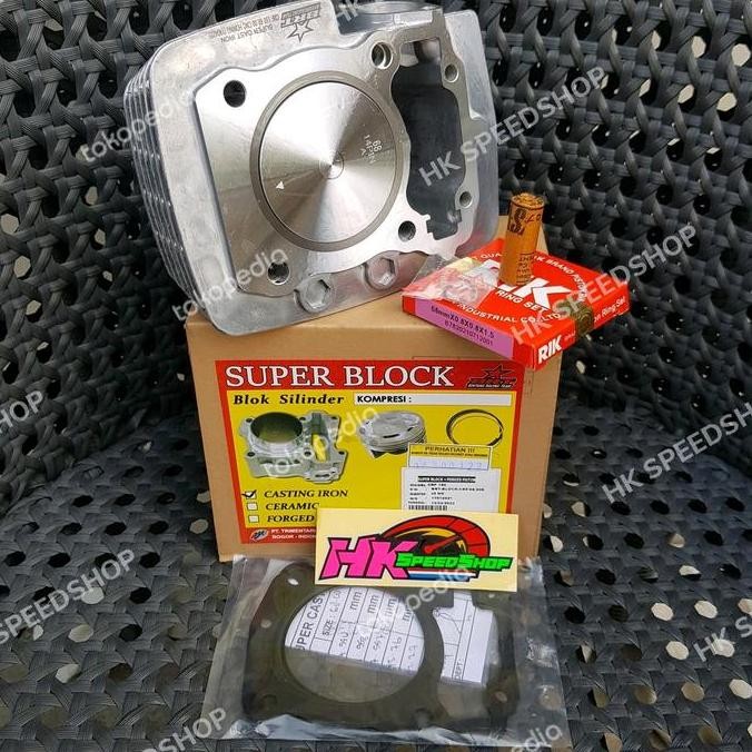 CYLINDER BLOK BRT IRON CASTING CRF 68mm dengan PISTON