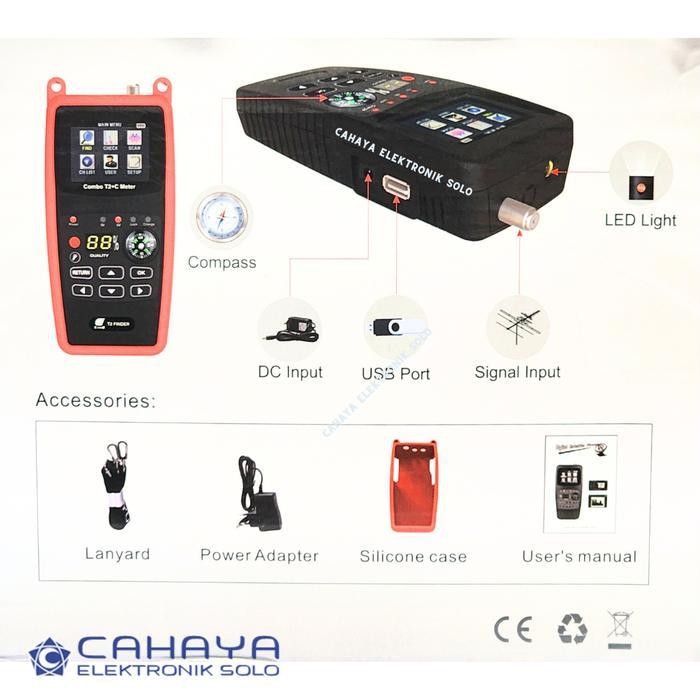 Digital Signal Meter Evinix Db Meter Dvbt2 Finder Dvbc Kabel Tv Digital Catv Original Dan Terpercaya