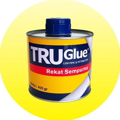 Lem Pipa uPVC TRUGLUE 400gr Lem Pipa PVC Rucika Paralon Tahan Air