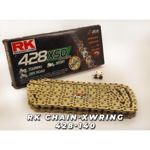 Rantai RK CHAIN XWRING 428 XSO - 140 - GOLD