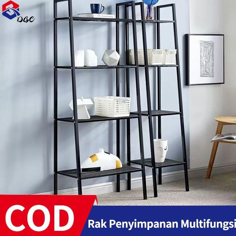 Rak Ruang Tamu Serbaguna Rak Bunga Rak Buku Minimalis Rak Susun Serbaguna Rak Besi Putih/Hitam