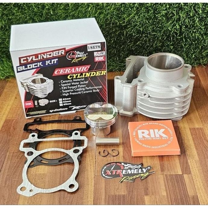 BLOK BORE UP JUPITER MX / VIXION / MX KING  KERAMIK ( MODEL SIRIP )