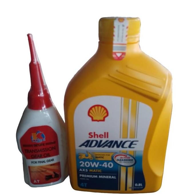 ] oli motor matic murah asli 100%+oli gear shell ax5 20w40