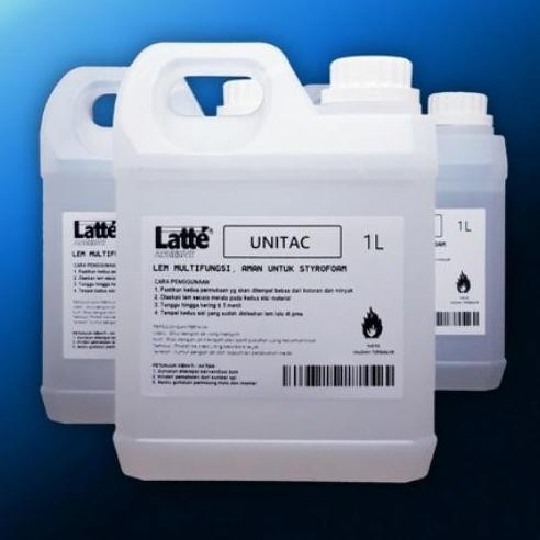 

Lem Styrofoam Gabus 1 Liter LATTE UNITAC Lem Perekat Khusus Styrofoam Kuat Cepat Kering