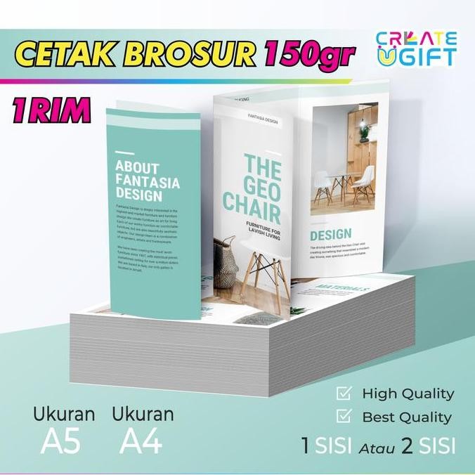 

CETAK BROSUR MURAH 1 RIM / 500 LEMBAR | UKURAN A5 / A4 KERTAS ARTPAPER