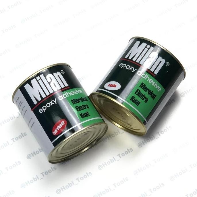 MILAN Lem Epoxy 2Kg (1kg Resin + 1kg Hardener) - Lem Epoxy Dua Komponen