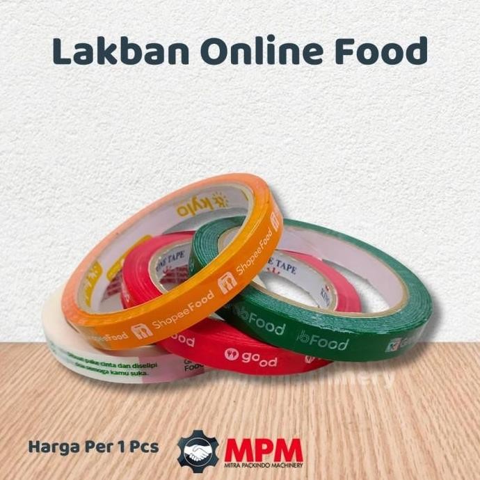 

cusss order] Isolasi Printing Online Food 12mm / Lakban Online Food