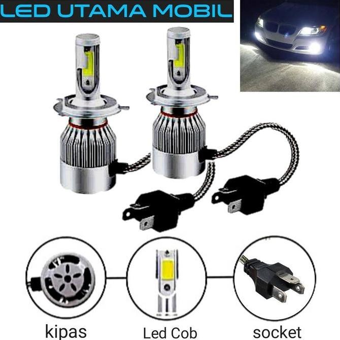 Lampu Mobil Super Terang Untuk Lampu Led Depan / Bohlamp Headlamp / Socket H4 Dan H11 Fullset Kanan 