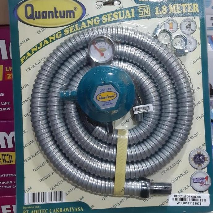 Paket Selang Quantum Qrl-03 / Selang + Regulator Quantum