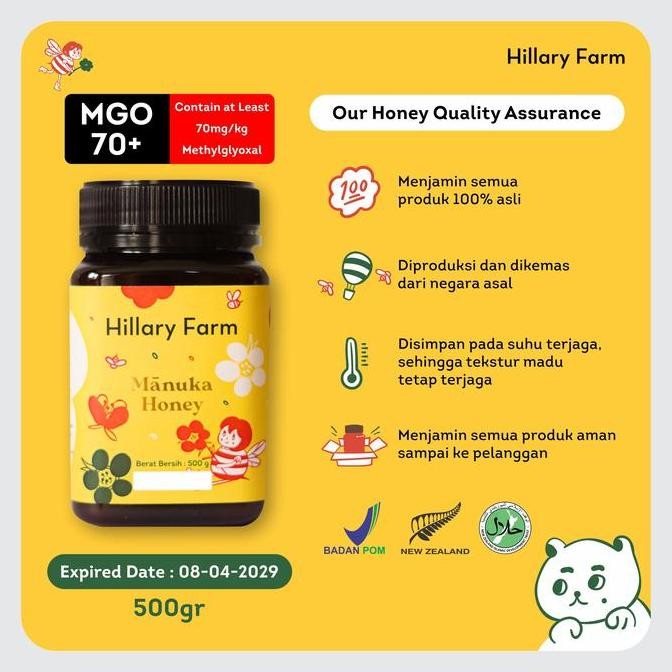 

Manuka Honey Monofloral 500Gr Hillary Farm