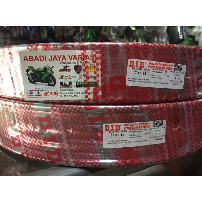 VELG DID KRUM RING 17 UKURAN 185 DAN 250 SEPASANG