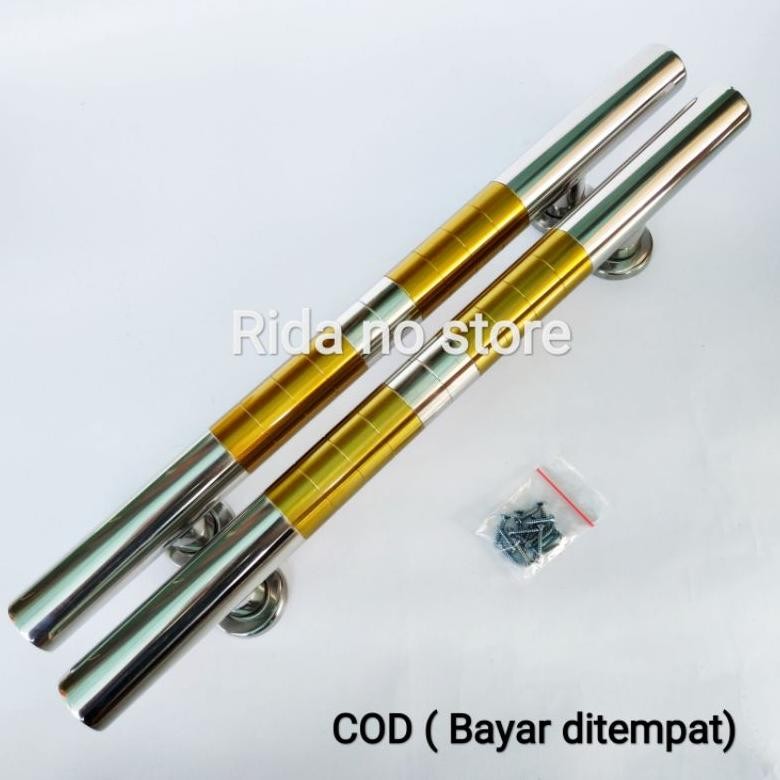 2 biji Handle Pintu Rumah 45 cm Stainles Minimalis Gagang Tarikan Pintu Kupu Tarung Mewah