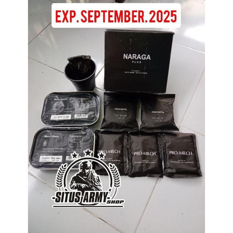 

TERMURAH..! NEW RANSUM NARAGA PLUS ASLI JATAH TNI EXP. AGUSTUS SEPTEMBER 2025 | 1 PAKET RANSUM NARAGA PLUS | RANSUM TNI | MAKANAN TNI | RANSUM NARAGA ASLI JATAH TNI