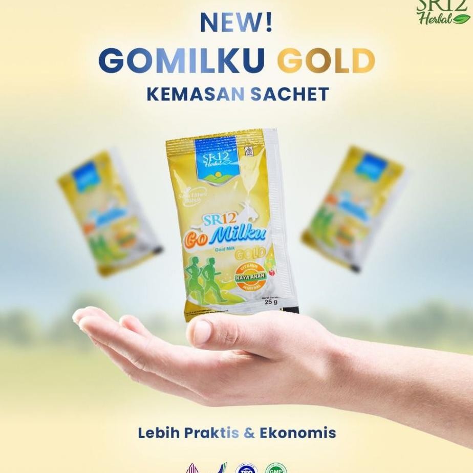 

Sr12 Gomilku Gold Sachet Per Renceng Pouch Susu Kambing Etawa
