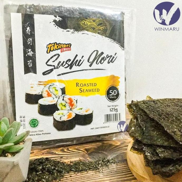 

Tokinori Sushi Nori Seaweed Rumput Laut 50 sheets/lembar