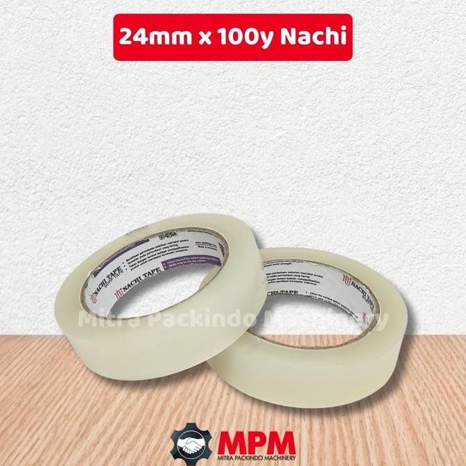 

favorit] Lakban / Isolasi Nachi Bening / Perekat OPP Tape 24mm x 100yard
