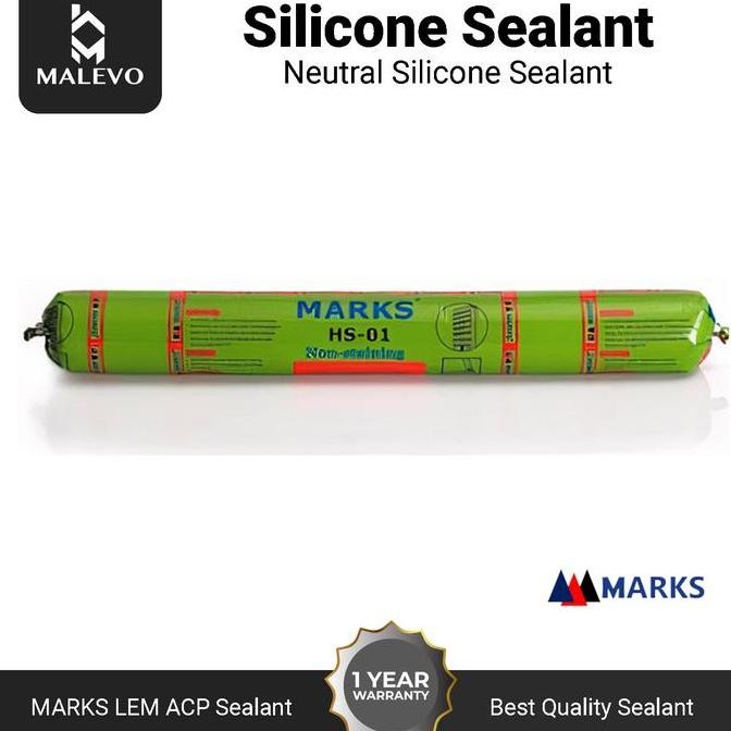 Lem ACP Netral MARKS Sealant Putih - Silicone Sosis untuk Panel ACP