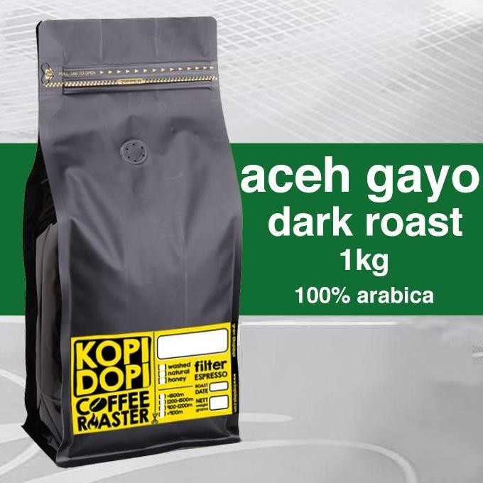 

Kopi Arabika Aceh Gayo Starbucks Style Sumatra Dark Espresso Roast 1Kg