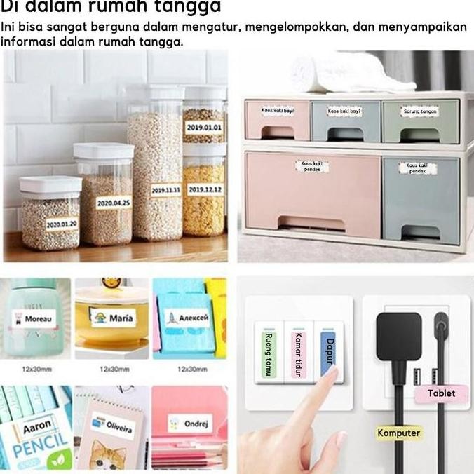 

Label Termal Warna Anti Air & Robek Niimbot B1/B21/B203/B3S