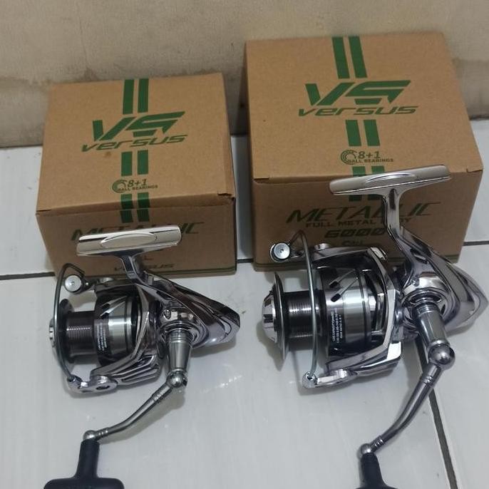 BARU Reel VERSUS METALLIC 3000 6000 Full Metal Body Powe Handle