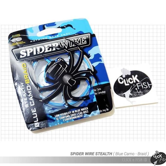 BARU Senar PE SpiderWire STEALTH braid | Camo Blue Limited Ed
