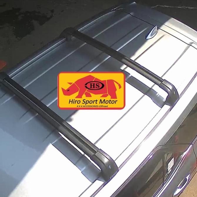 paket roof box hiro dan cross bar all new pajero fortuner rush