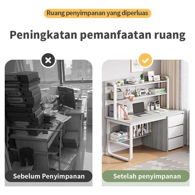 E-TIFE MEJA / MEJA BELAJAR / MEJA KERJA / MEJA DEGENG RAK BUKU / MEJA RAK / LEMARI LACI / MEJA LACI 