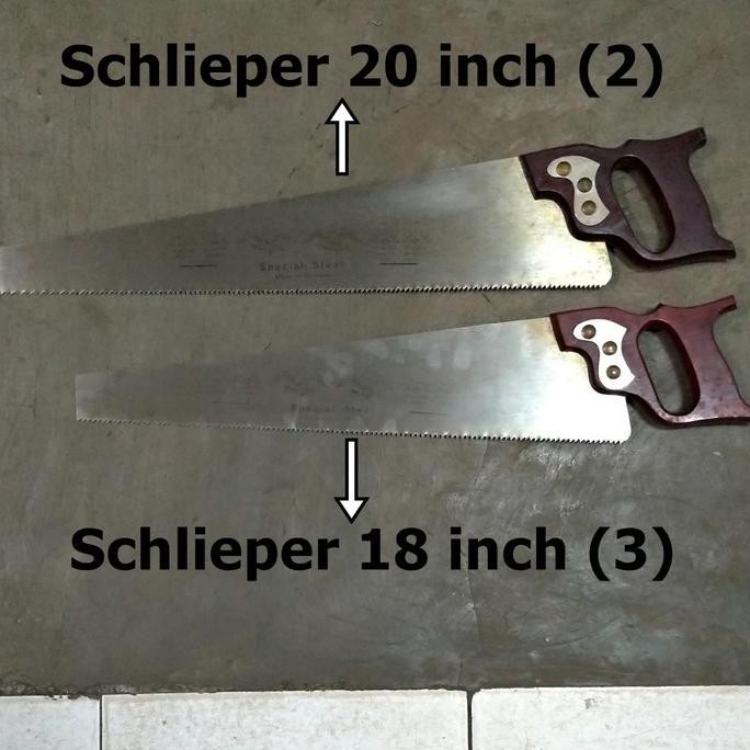 ready  Gergaji Schlieper 18" 20" Gergaji Kayu Cap Mata Jadul Lawas 18 20 inch
