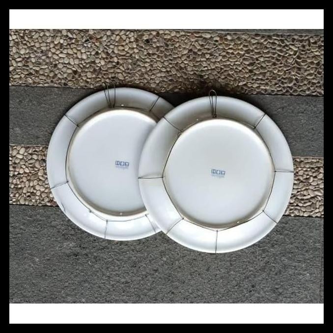 TERBARU PIRING HIAS INDO KERAMIK MOTIF EROPAAN PUTIH BIRU 