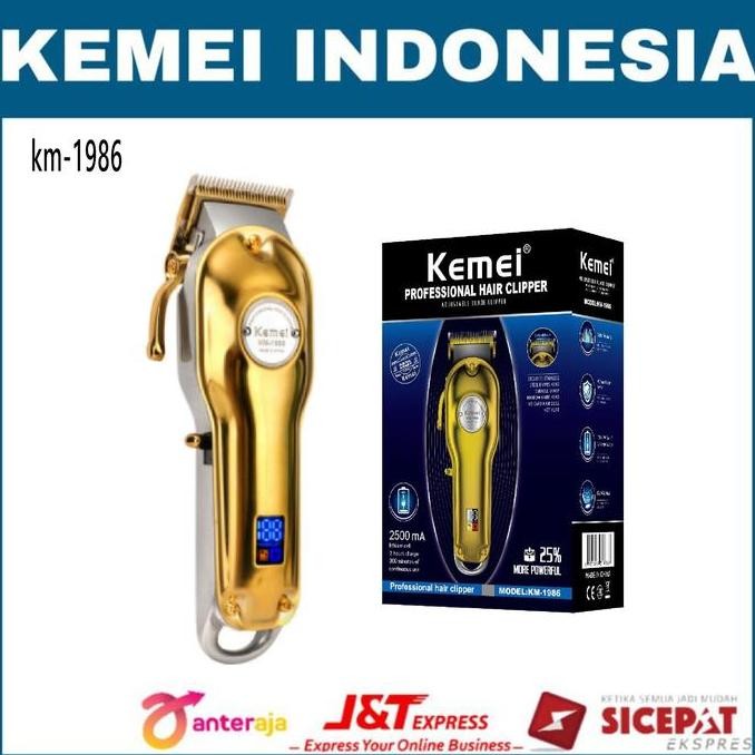 ready stock Kemei km 1986 hairclipper profesional alat cukur rambut kemei km-1986