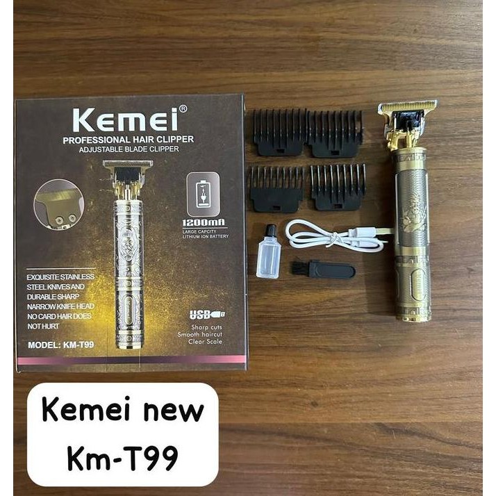 ready stock Hair Clipper Trimmer Detailer Alat Cukur Rambut kemei Clipper kemei km-T99