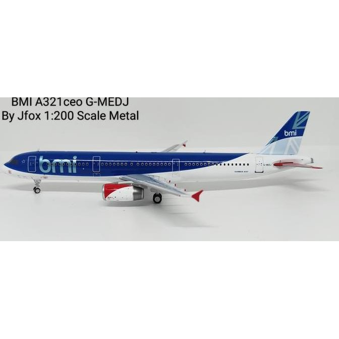 Bmi A321Ceo G-Mdej By Jfox 1:200 Scale Metal