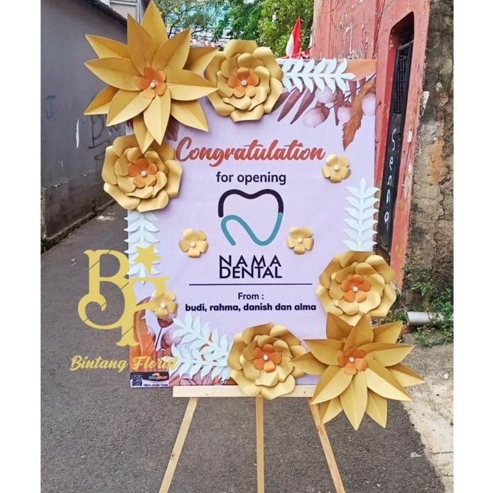 Bunga Papan Kertas Custom | Papan Bunga Kertas