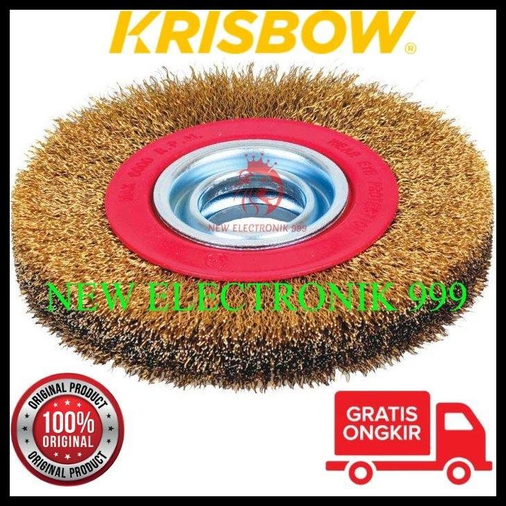 TERMURAH KRISBOW WHEEL BRUSH 200X25MM IRAWB4 KW0300043 