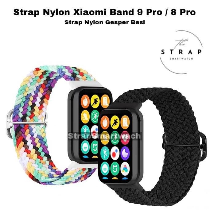 Strap Xiaomi Smart Band 9 Pro Strap Nylon MI Band 9 Pro / Xiaomi MI Band 8 Pro murah