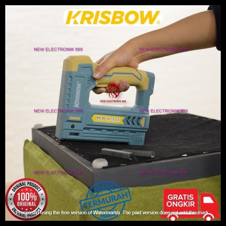 

BEST DEAL KRISBOW CORDLESS STAPLE GUN 5 IN 1 10545150 KRISBOW STAPLER TEMBAK CORDLESS 5 IN 1 !!!!