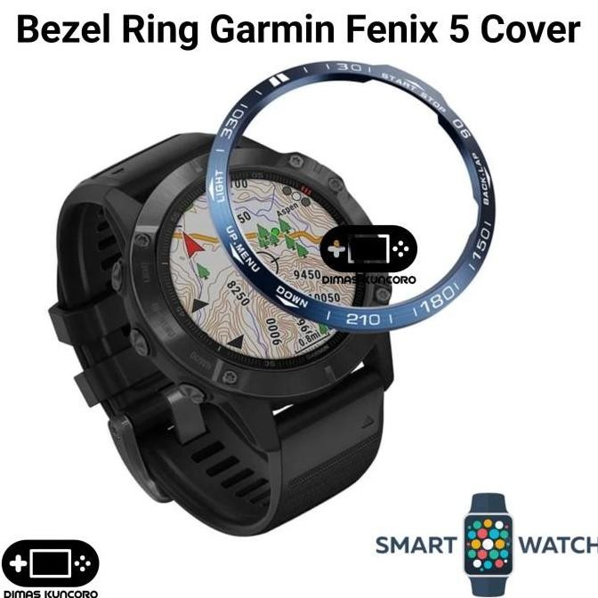 Bezel Ring Garmin Fenix 5 protector frame metal plus pro sapphire murah