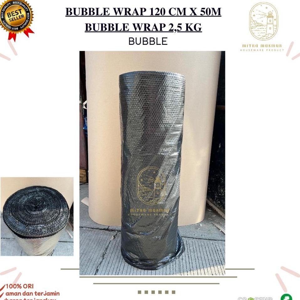

[Sale] Bubble Wrap Tebal Murah 2,4-2,5 Kg / Bubble Wrap Gullungan 50M X 125Cm Spaylater 0%
