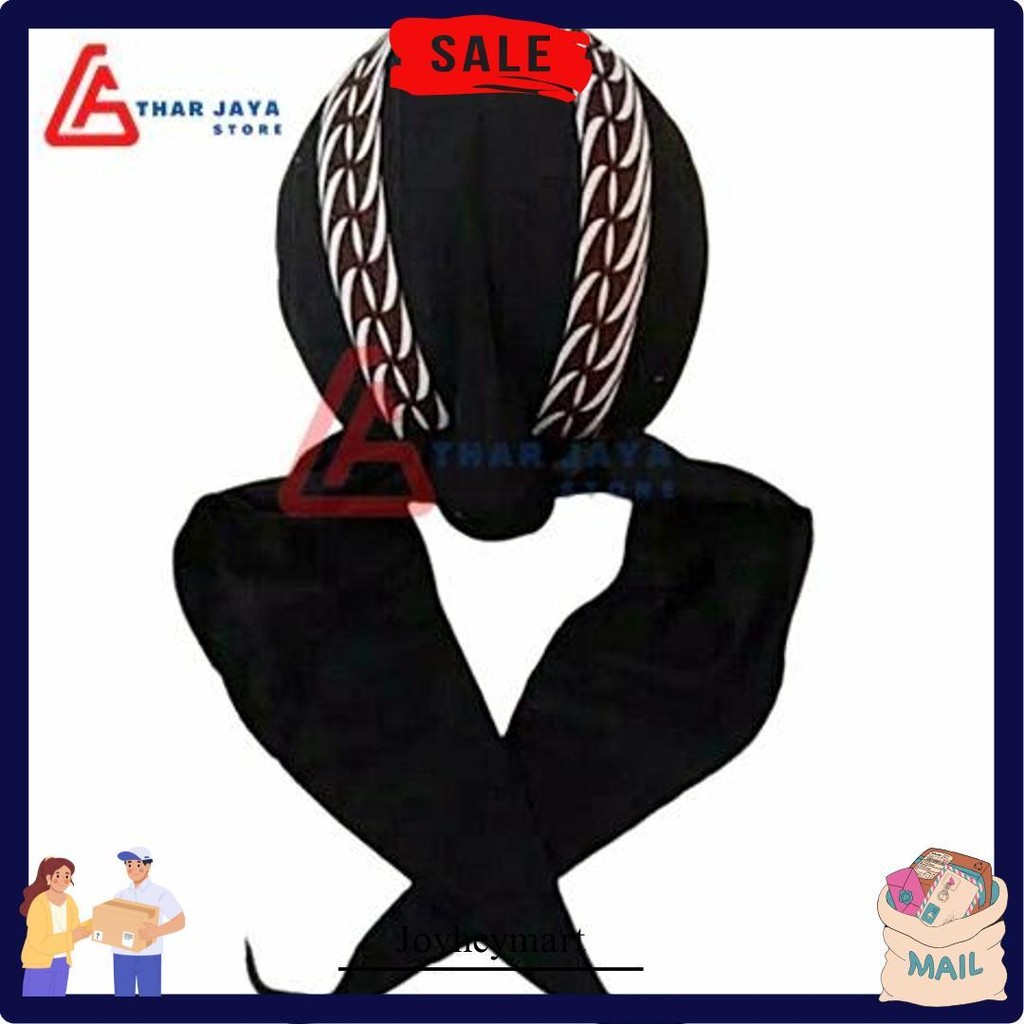Blangkon Jogja Sliwir Motif Samurai Putih / Blangkon Putih / Blangkon Solo Terlaris
