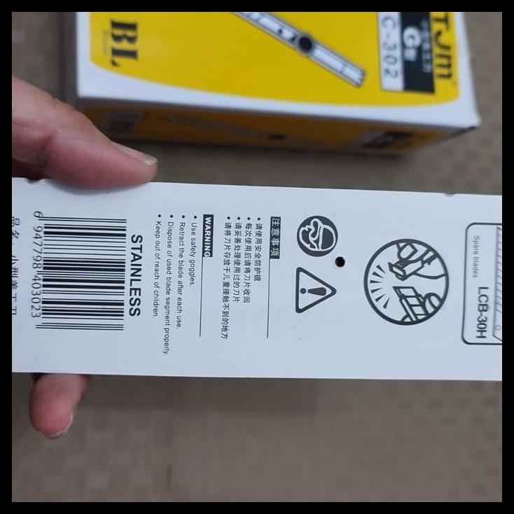 

TERBARU CUTTER TJM LC-302/CUTTER ORIGINAL/STAINLESS STEEL/PISAU KATER !