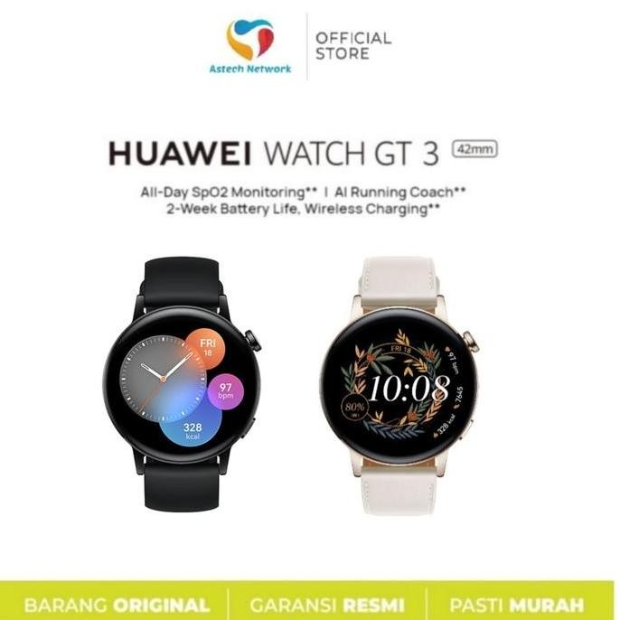 HUAWEI WATCH GT3 GT 3 42MM SMART WATCH GARANSI RESMI murah