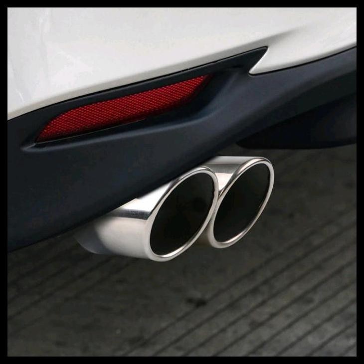 DISKON KNALPOT MOBIL BRV 2 LUBANG MUFFLER STAINLISE 