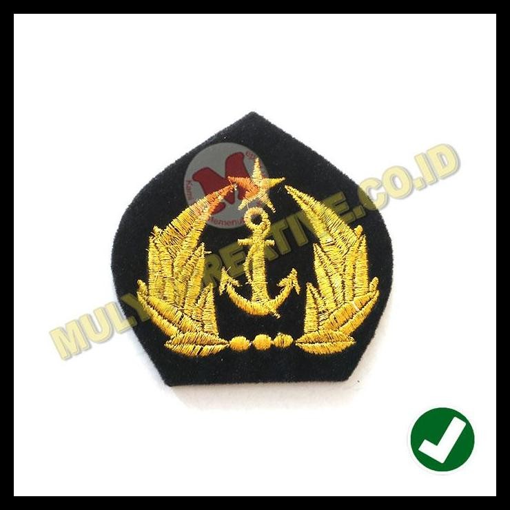 TERMURAH EMBLEM TOPI PELAYARAN EMBLEM TOPI PET PELAYARAN WARNA HITAM 